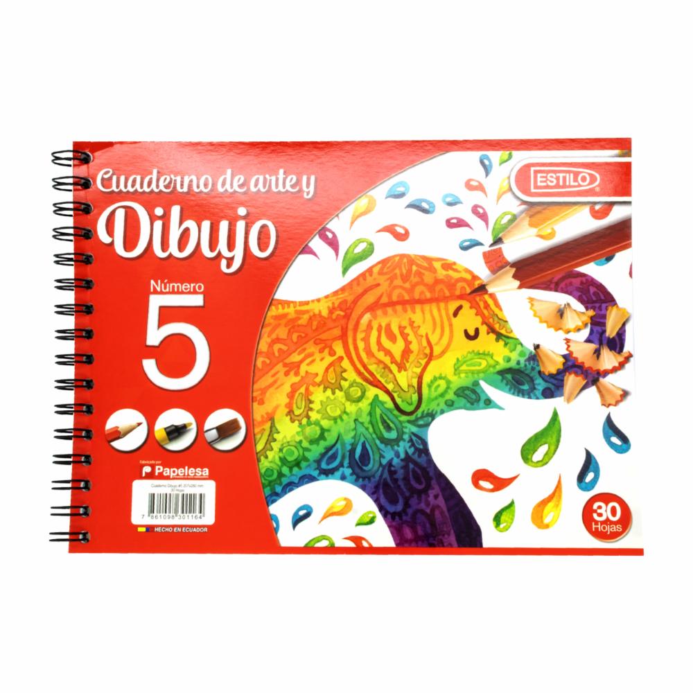 Estilo Cuaderno de Dibujo #5 30 Hojas