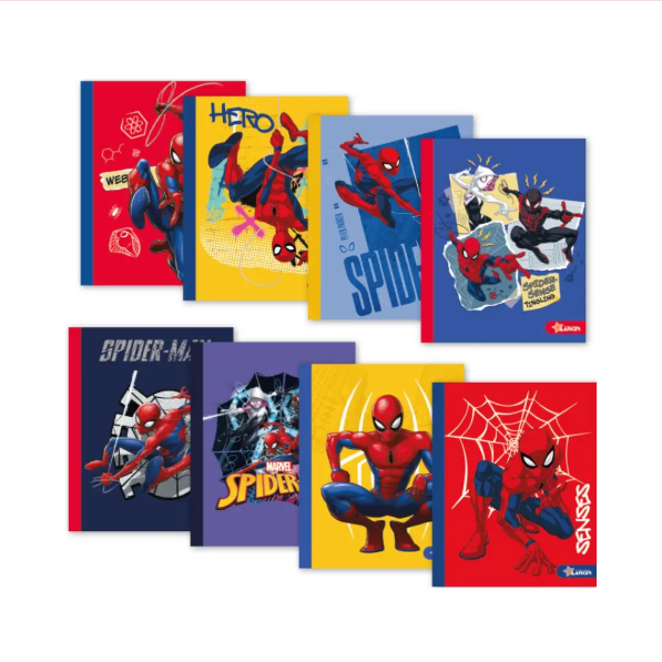 Lancer Cuaderno Cosido 100H Spiderman - Cuadros