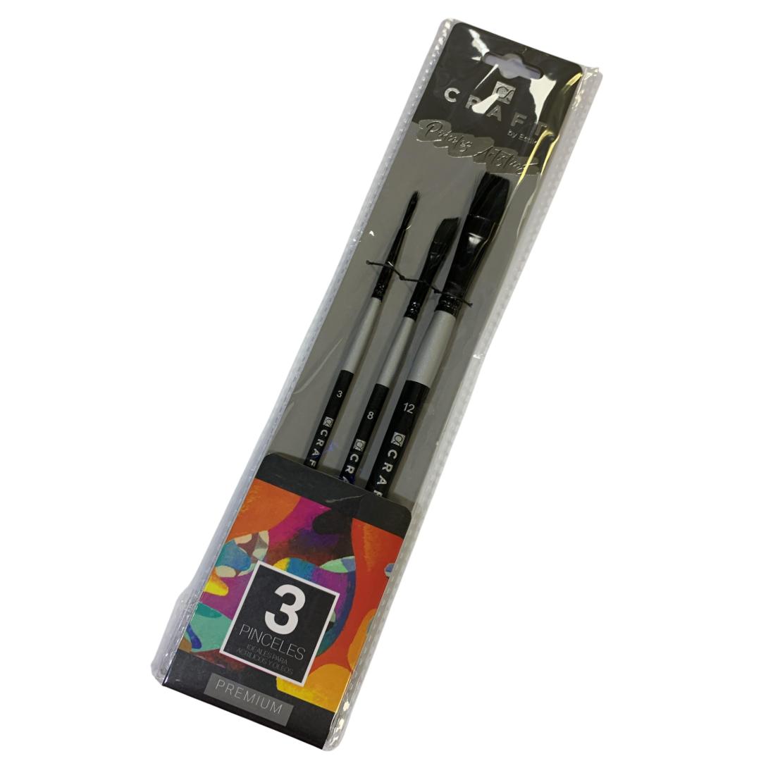 Craft Set de Pinceles Premium 3 Pcs