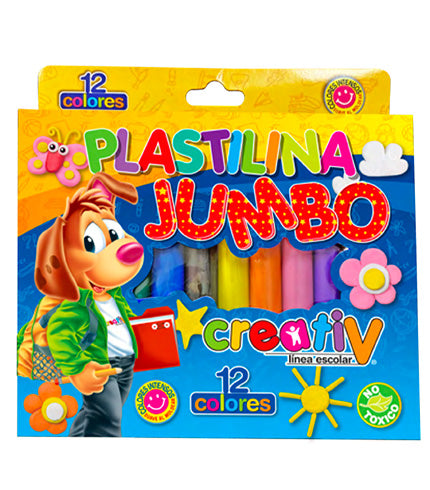 Creativ Plastilina Jumbo 12 Colores