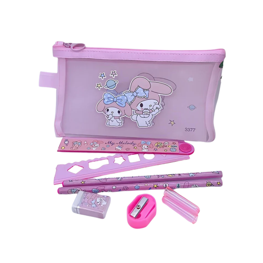DP Cartuchera de Tela My Melody Kit 8 Pcs