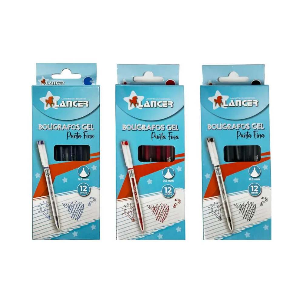 Lancer Bolígrafo de Gel Punta Fina