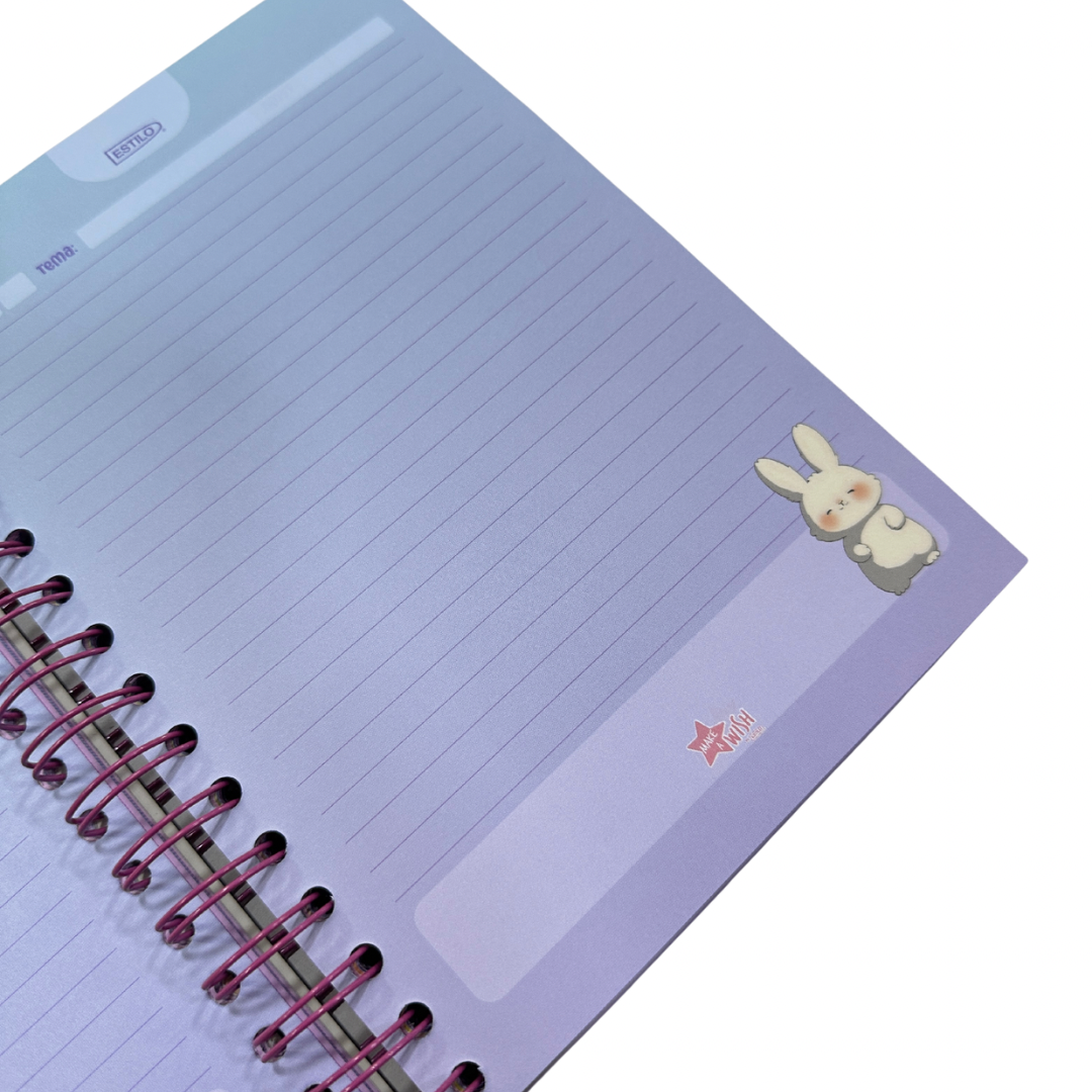 Estilo Agenda A5 Pasta Dura Kawaii 180 Hojas