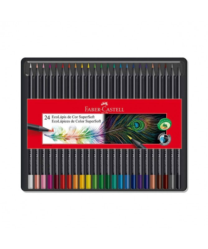 Faber-Castell Lápices de Colores SuperSoft 24pcs