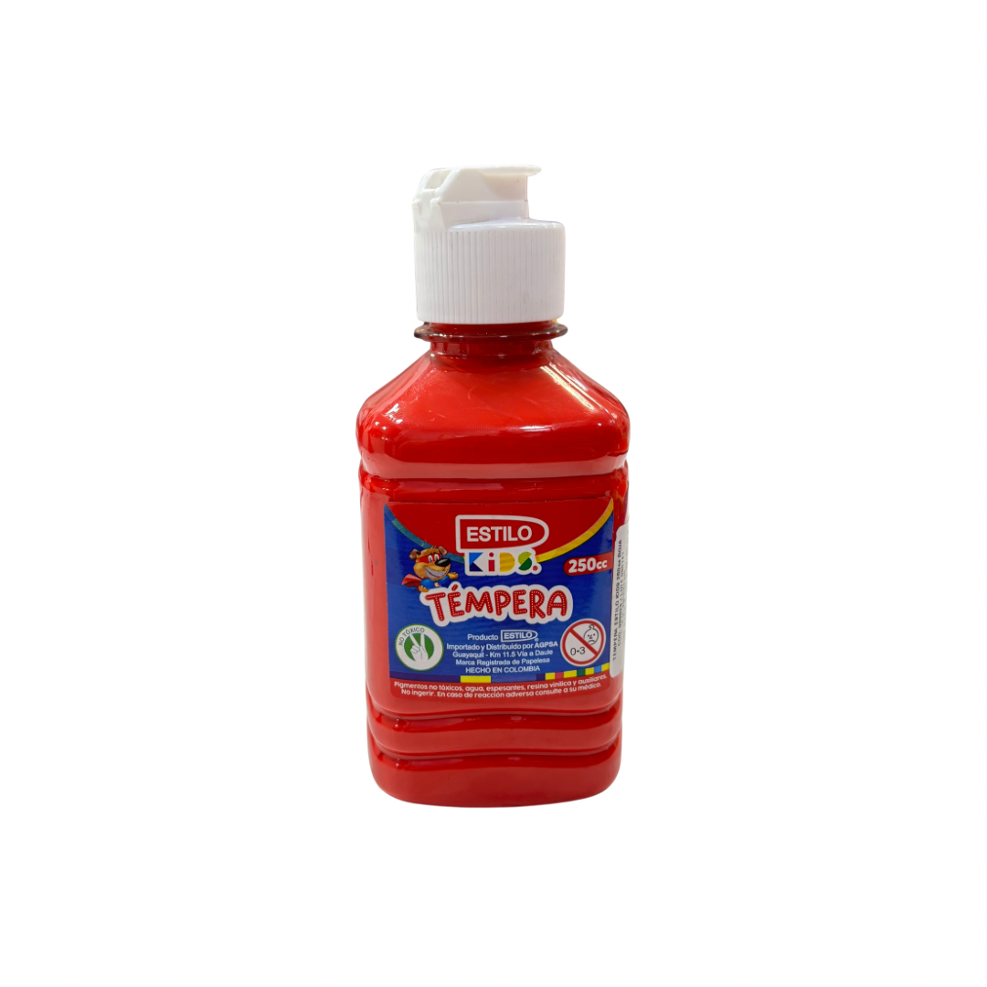 Estilo Témpera Roja 250 ml