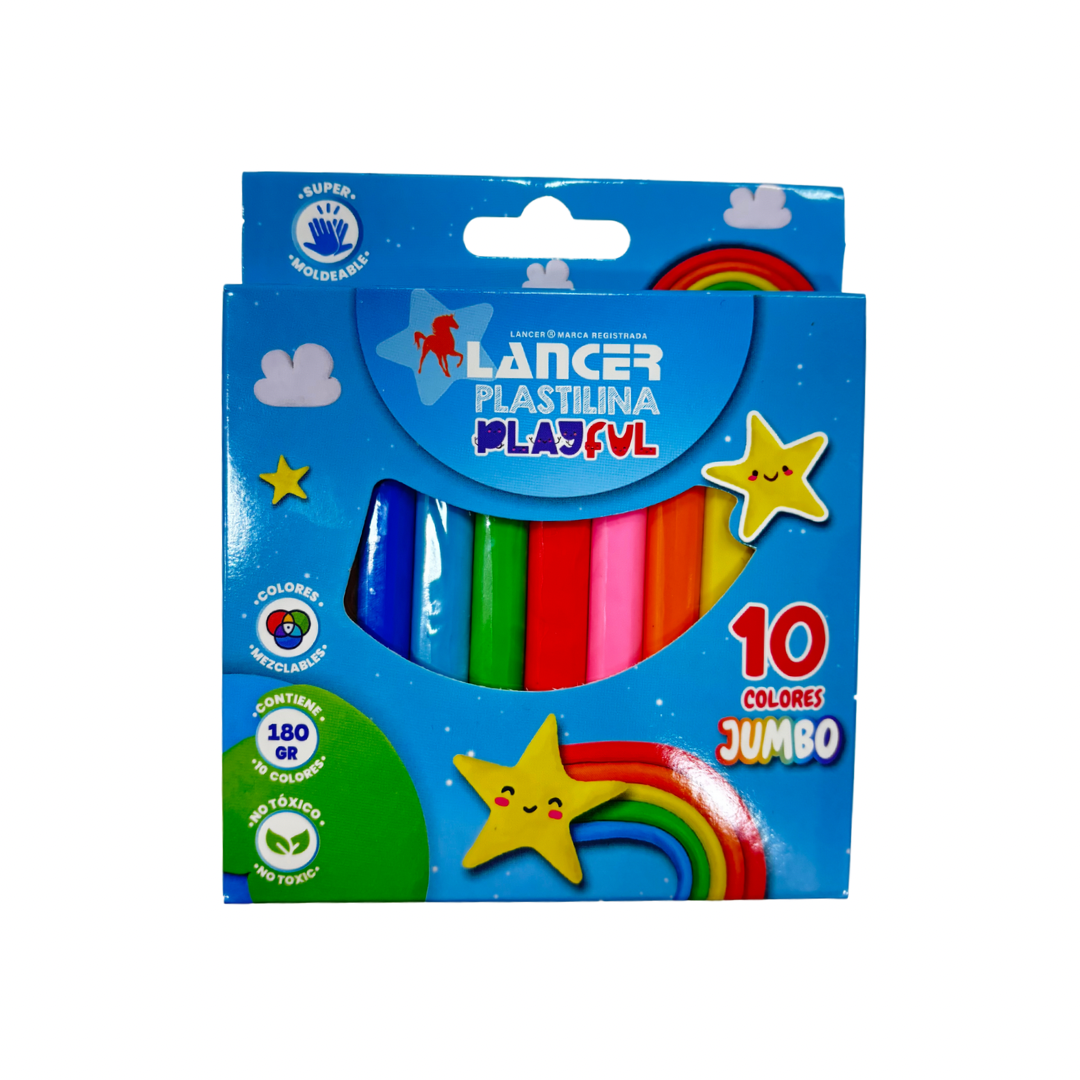 Lancer Plastilina Playful Jumbo 10 Colores