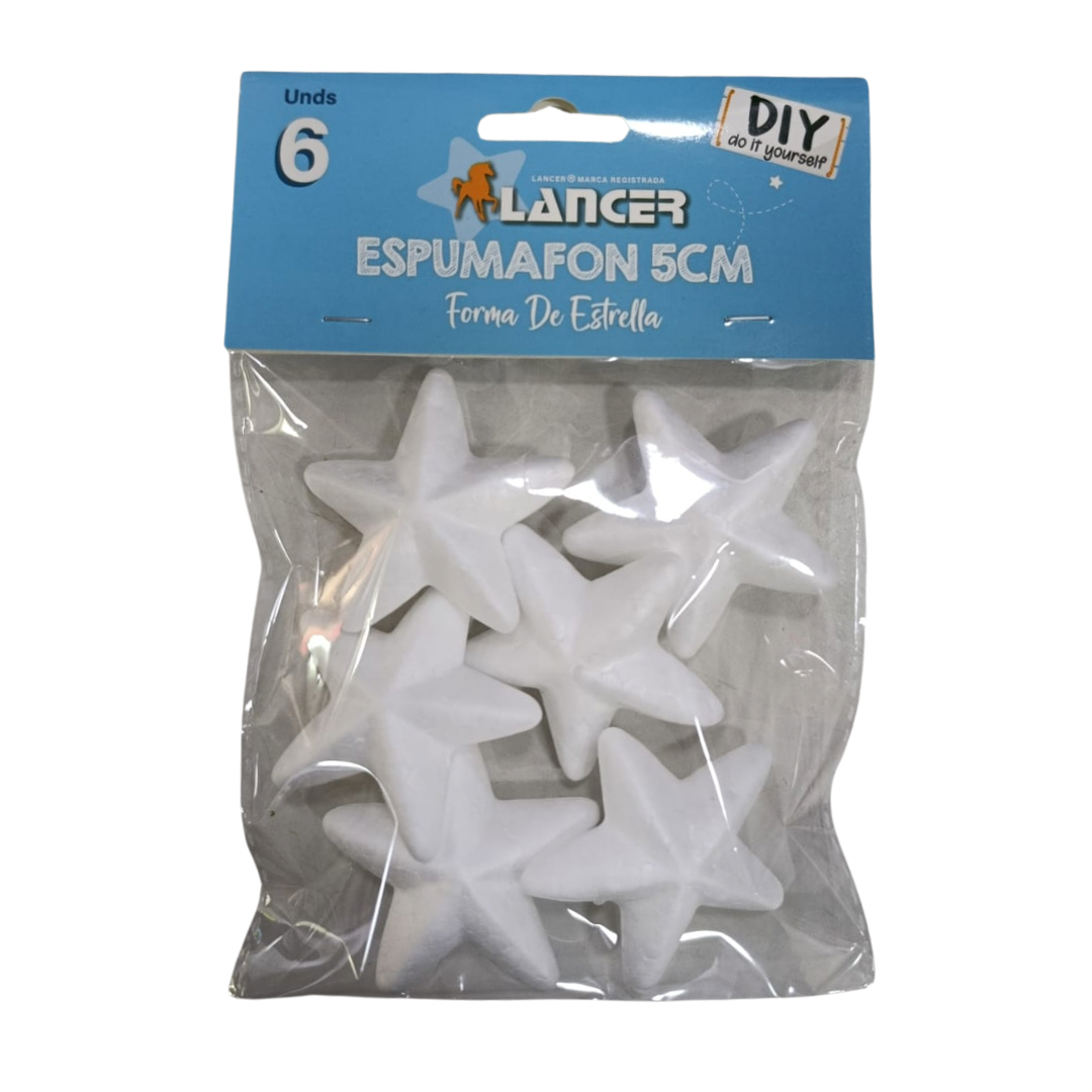Lancer Espumafon 5cm Forma de Estrella