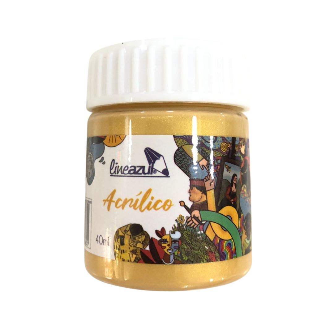 Lineazul Pintura Acrílica Dorada 40ml