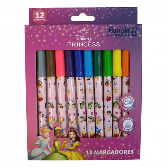 Lancer Marcadores con Diseño Punta Cónica 12 Colores