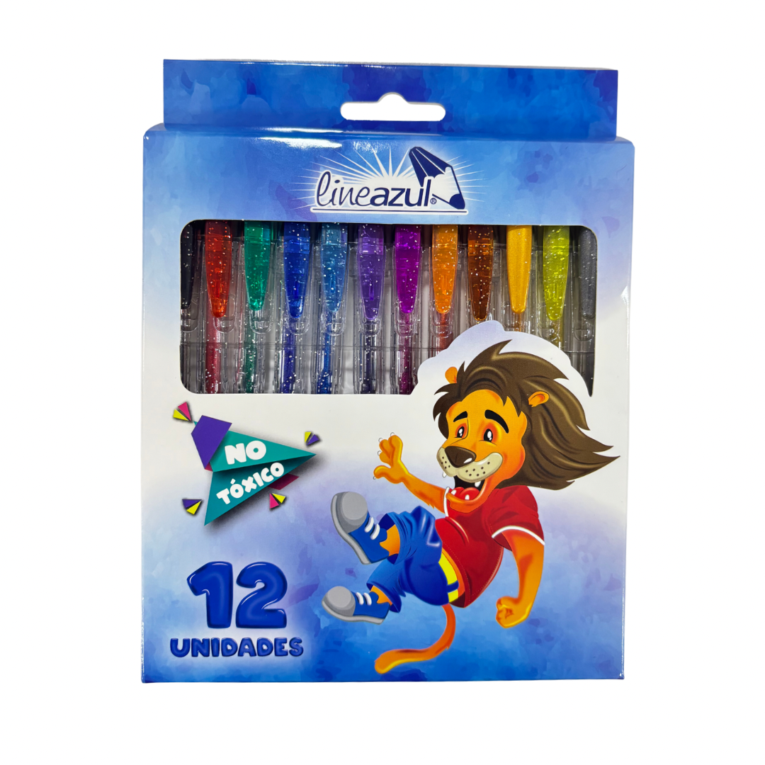 Lineazul Bolígrafos Escarchados 12 Colores