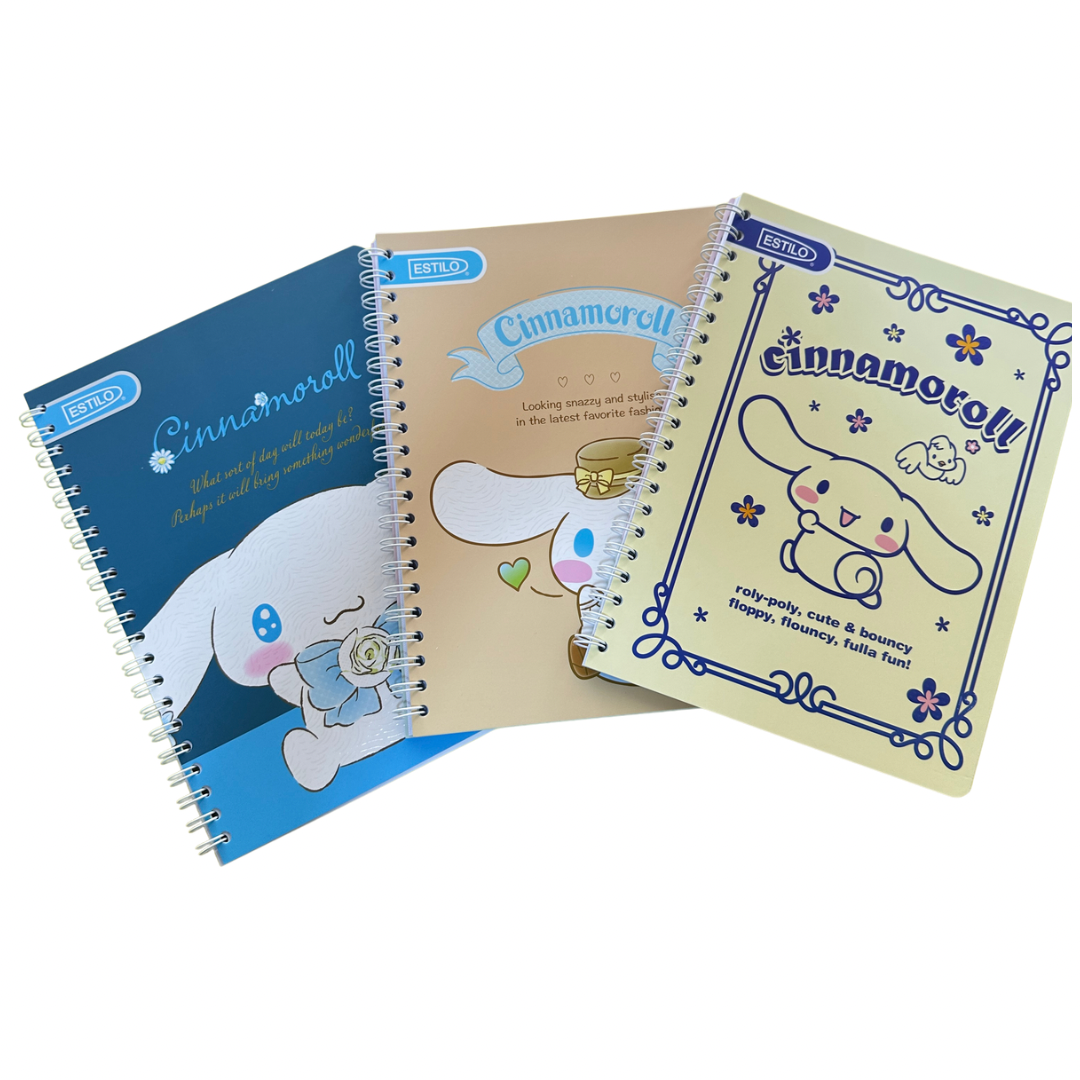 Estilo Cuaderno Universitario Pasta Semidura Cinnamoroll 100H - Cuadros