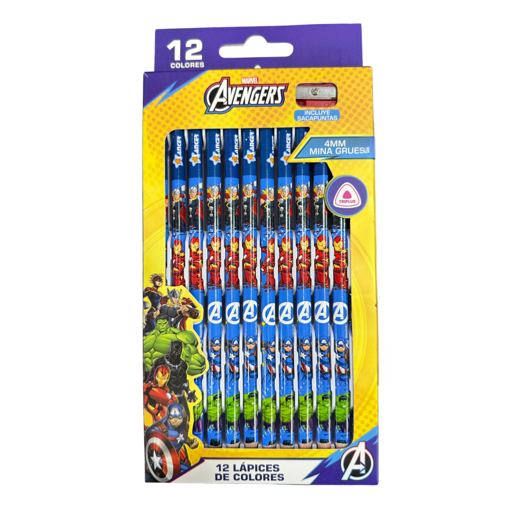 Lancer 12 Lápices de Colores con Diseño