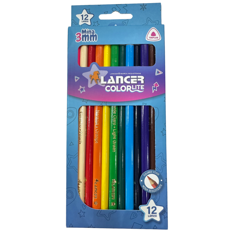 Lancer 12 Lápices de Colores ColorLite