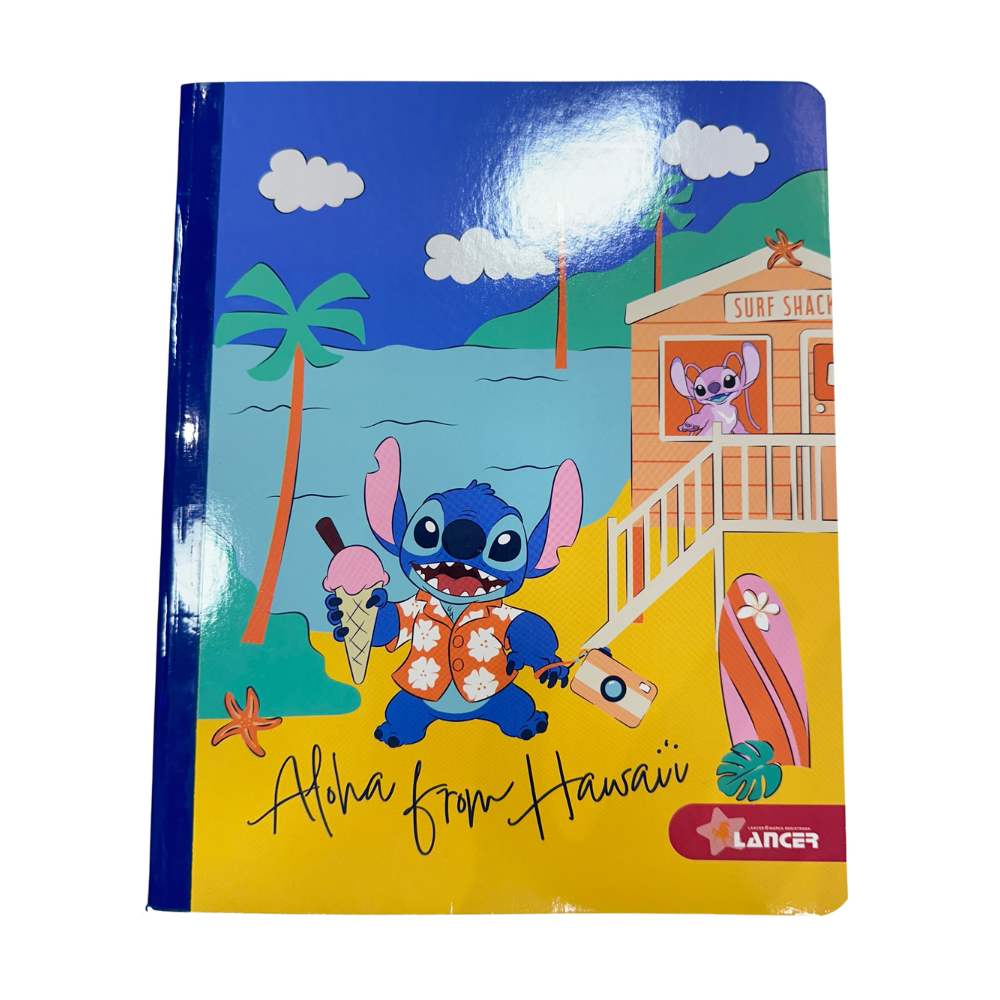 Lancer Cuaderno Cosido Stitch 100H - 4 Líneas