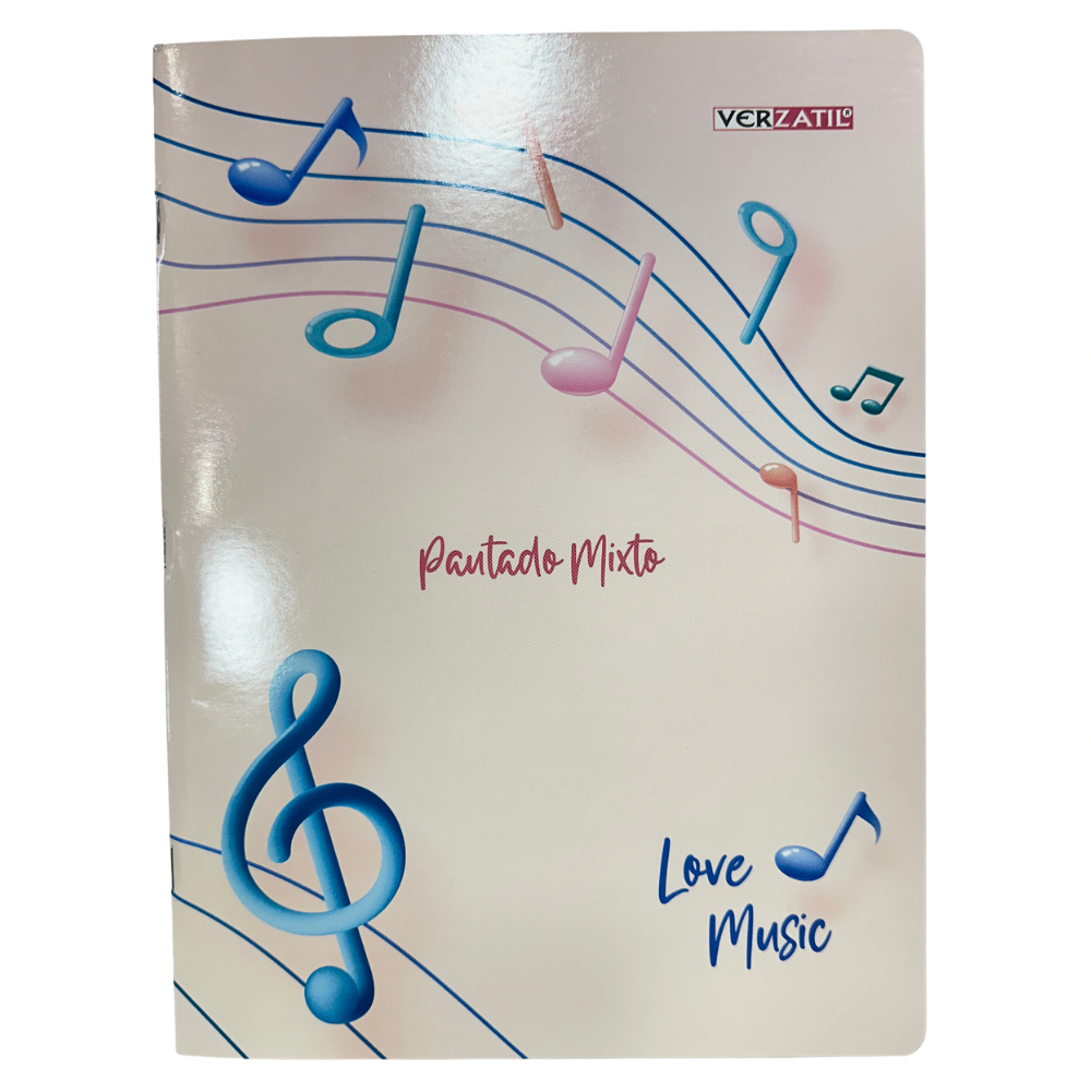 VERZATIL Cuaderno Pautado Mixto 100H