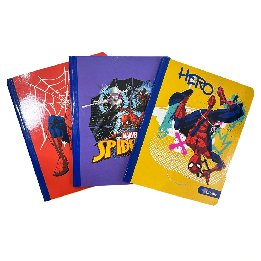 Lancer Cuaderno Cosido Spiderman - 4 Líneas