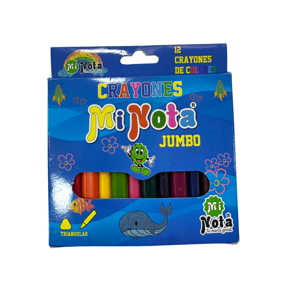 Mi Nota 12 Crayones Jumbo