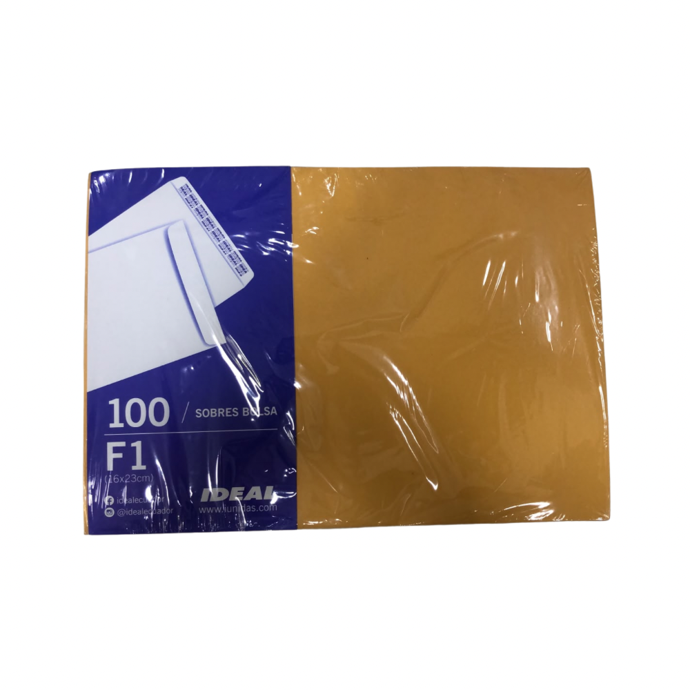 IDEAL Paquete de Sobres F1 100unds