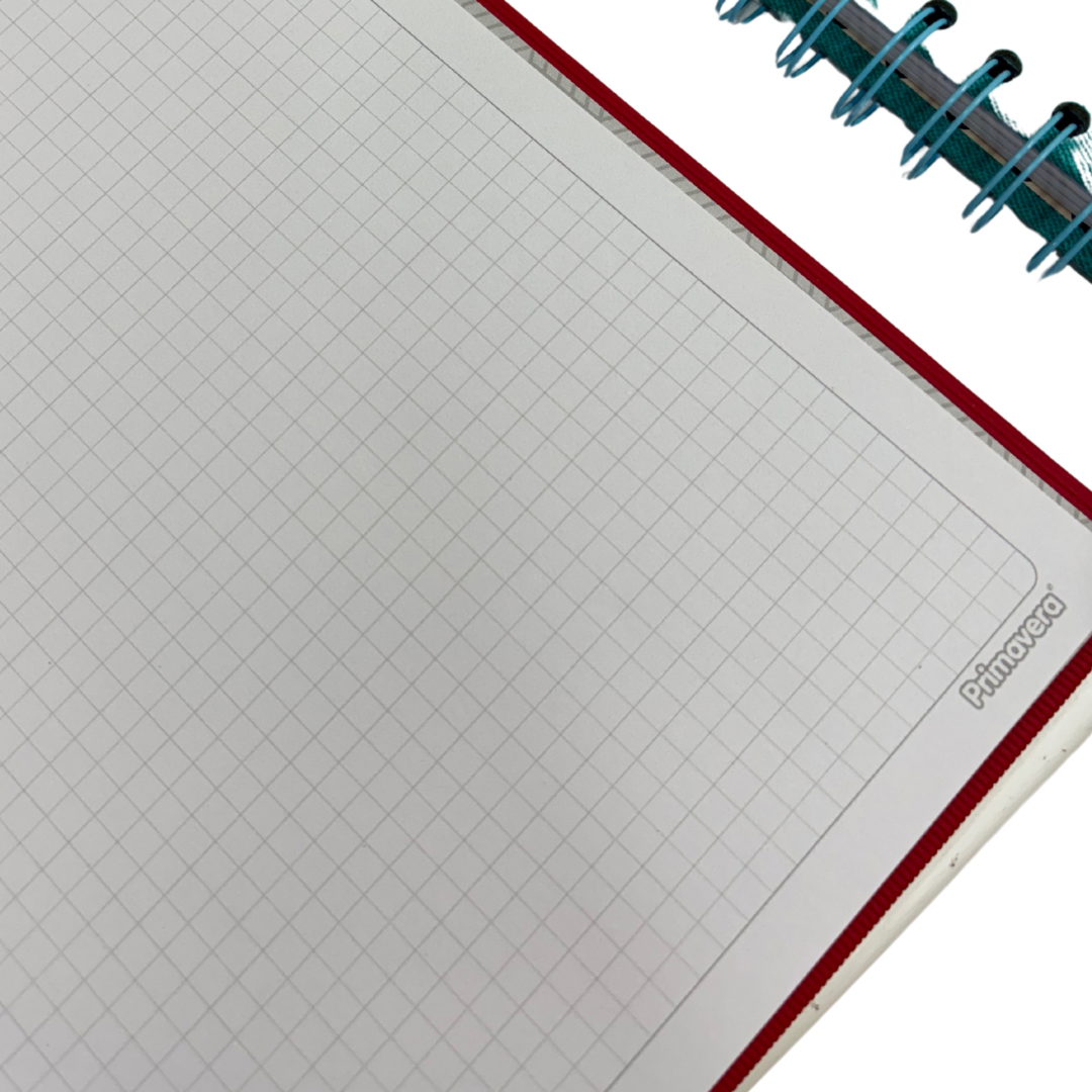 Primavera Cuaderno Universitario Texturizado 100h Cuadros / H