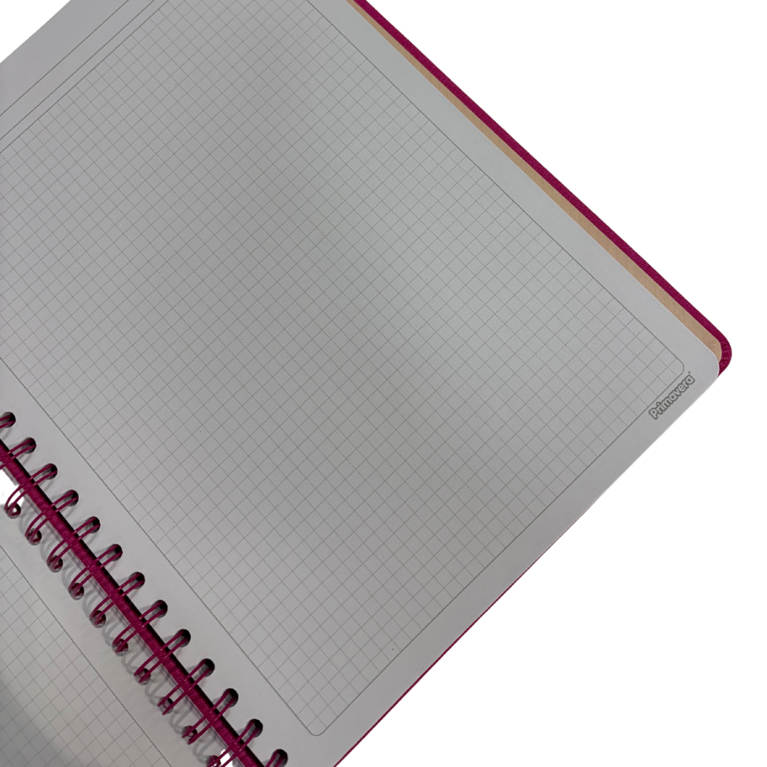 Primavera Cuaderno Universitario Texturizado 100h Cuadros / M