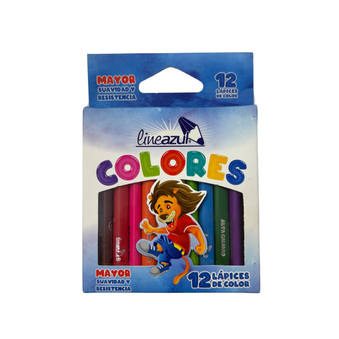 Lineazul Caja de Lápices de Colores Pequeña 12pcs