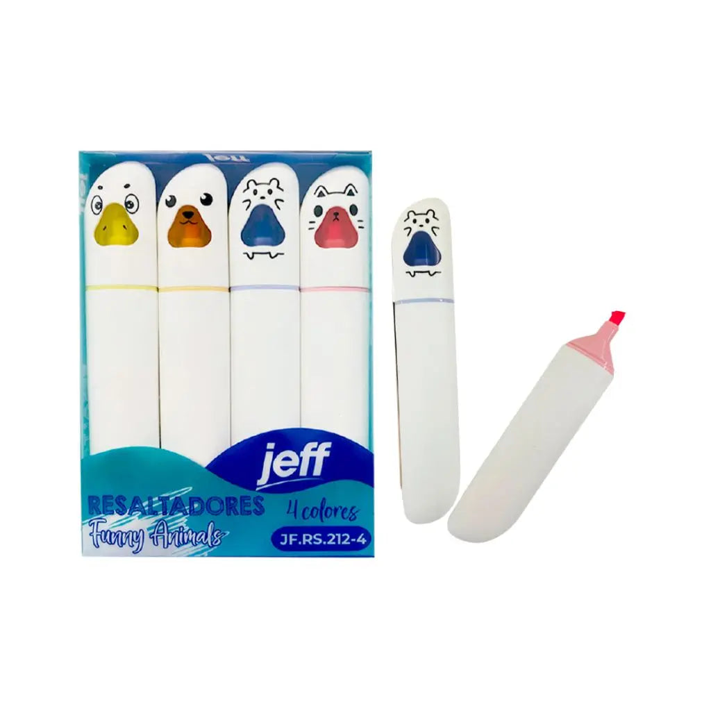 Jeff Resaltadores Funny Animals 4 Colores