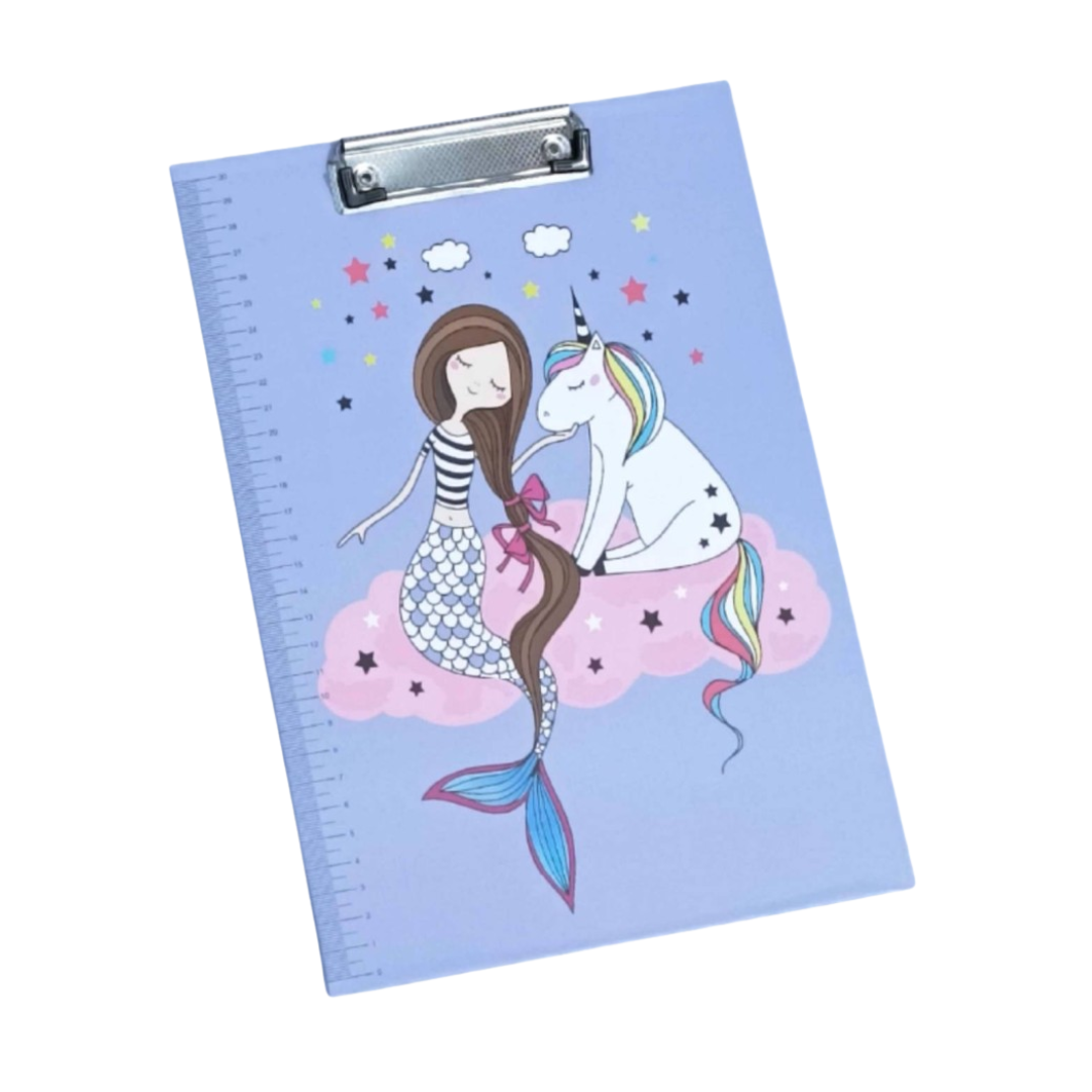 KAIDA Tablero A4 Sirena Unicornio