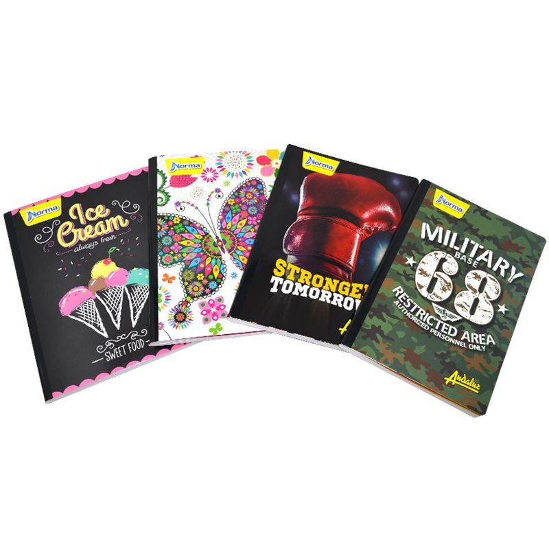 Norma Cuaderno Cosido Con Sticker 2 Líneas 100H