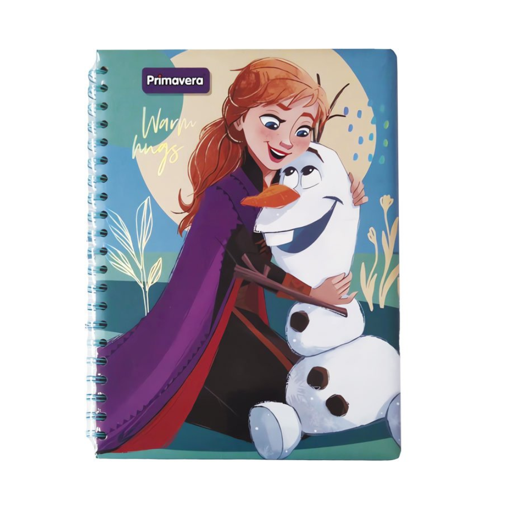 Primavera Cuaderno Universitario Pasta Dura Frozen 100H - Cuadros