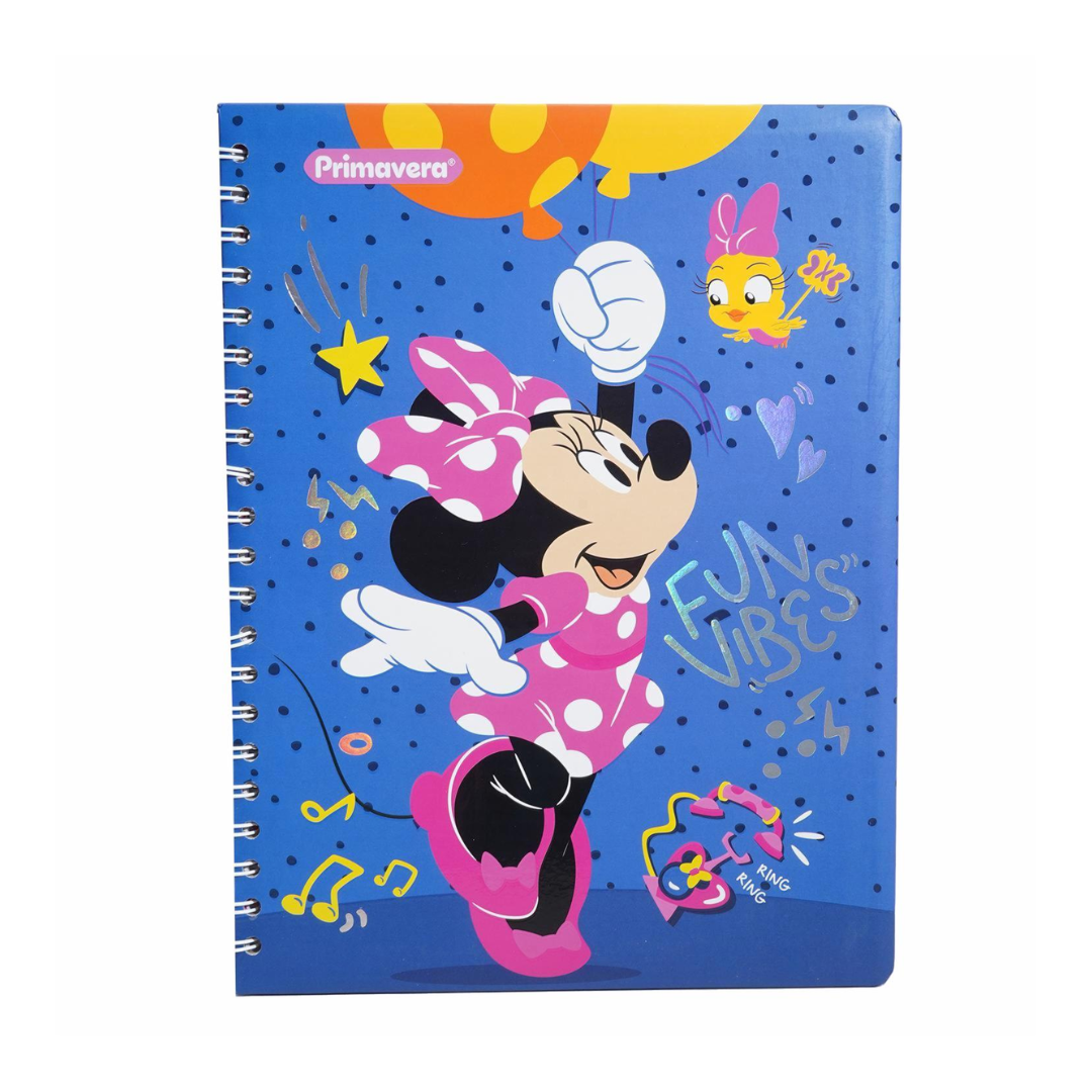 Primavera Cuaderno Universitario Pasta Dura Minnie 100H - Cuadros