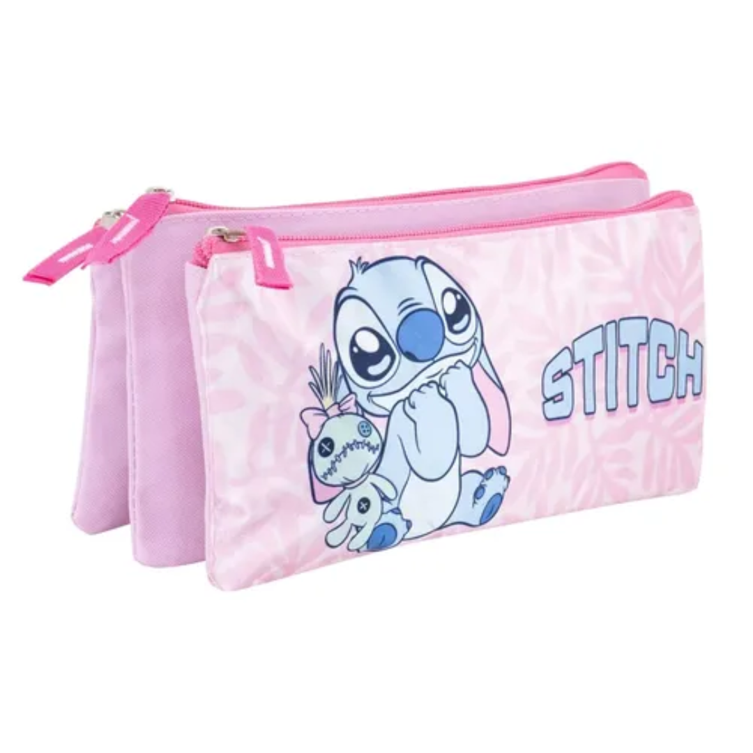 Vasari Cartuchera Triple Lilo and Stitch