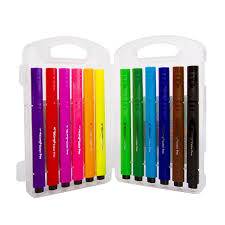 Yalong Marcadores Caja Plástica 12 Colores