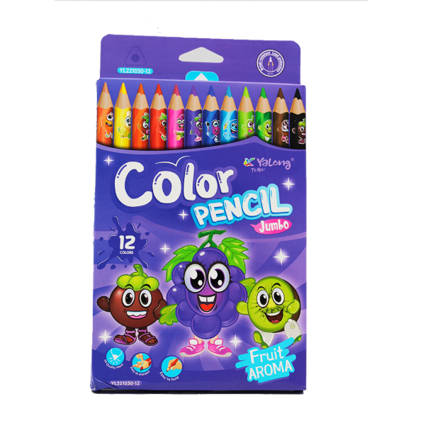 Yalong 12 Lápices de Colores Jumbo con Aroma