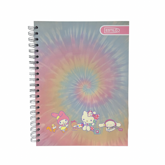 Estilo Cuaderno Universitario Pasta Dura 100H Cuadros Hello Kitty