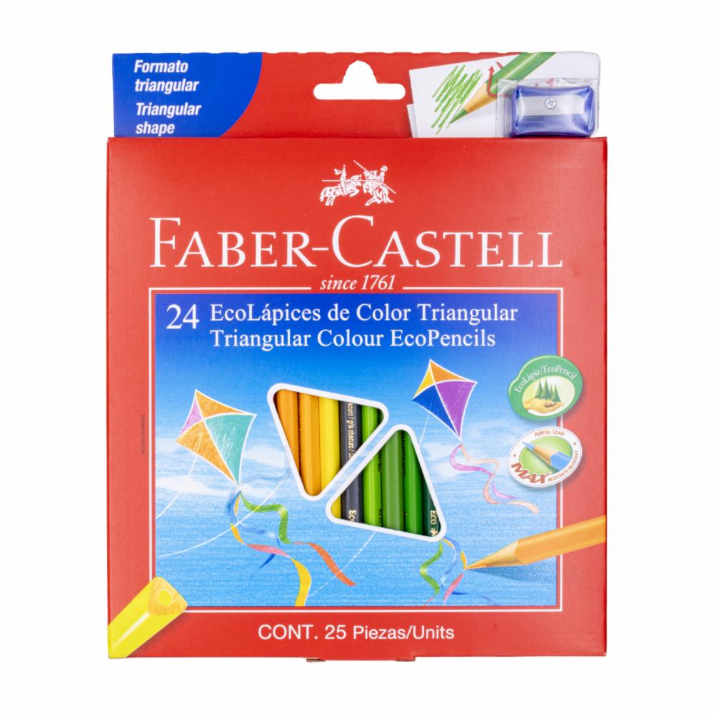 Faber-Castell 24 EcoLápices de Color Triangular