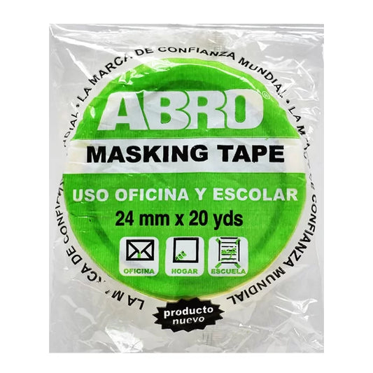 ABRO Masking Tape 24mm X 20Yyds