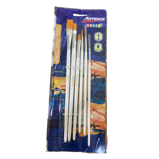 Artesco Pinceles Mango Madera