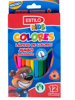 Estilo Lápices De 12 Colores Jumbo