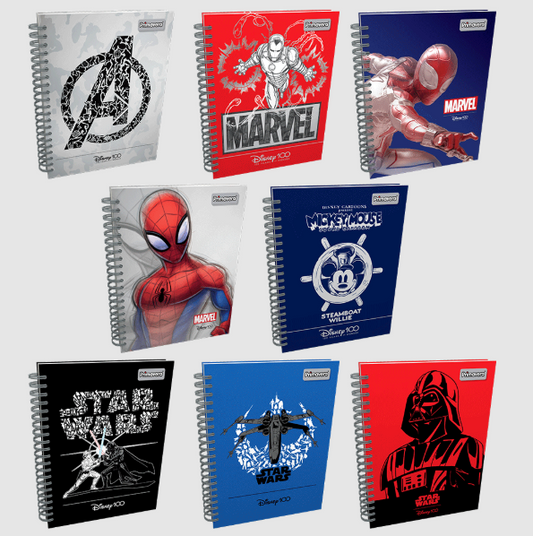 Primavera Cuaderno Universitario Pasta Dura 200H Marvel - Cuadros