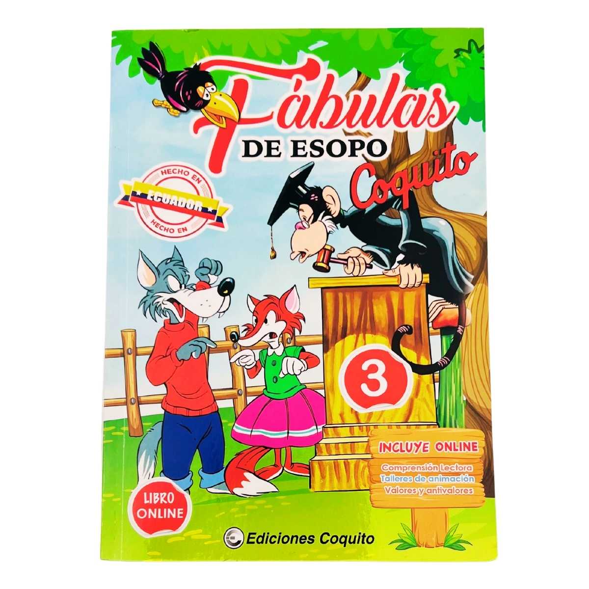 Coquito Libro Fábulas de Esopo 3
