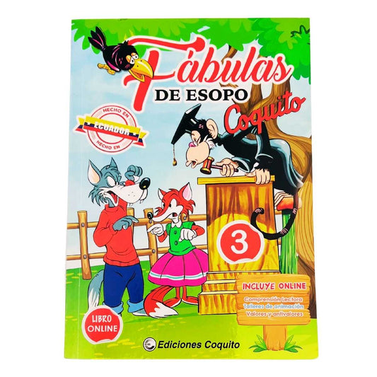 Coquito Libro Fábulas de Esopo 3