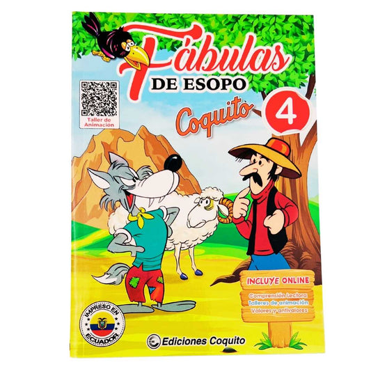 Coquito Libro Fábulas de Esopo 4