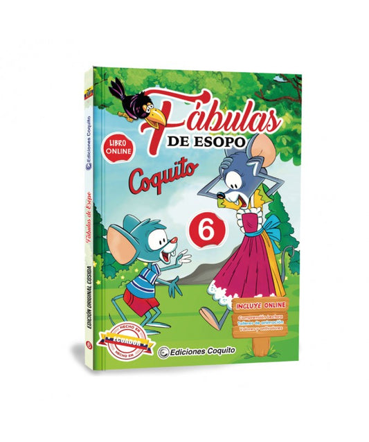 Coquito Libro Fábulas de Esopo 6