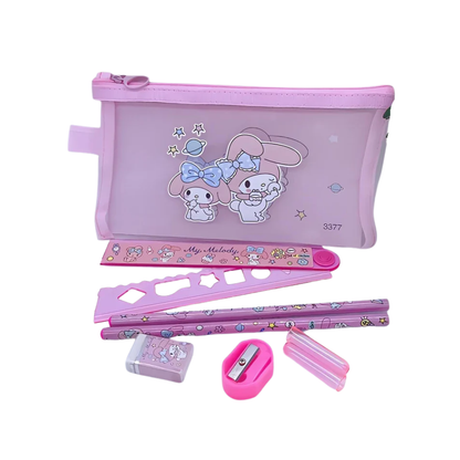 DP Cartuchera de Tela My Melody Kit 8 Pcs