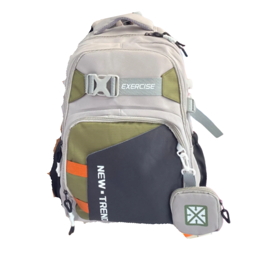 EXERCISE Mochila Beige New-Trend