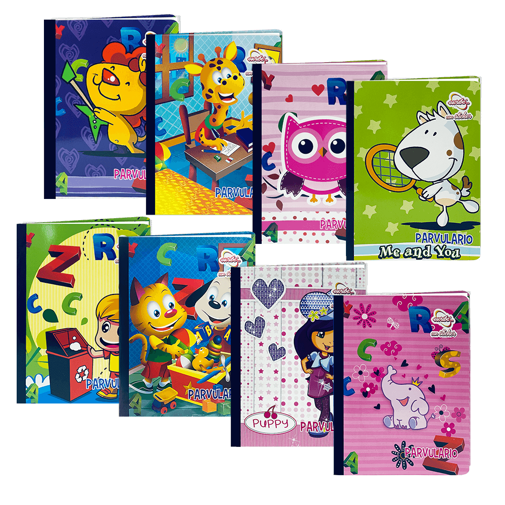 Escribe Cuaderno Cosido Parvulario Cuadros 100H