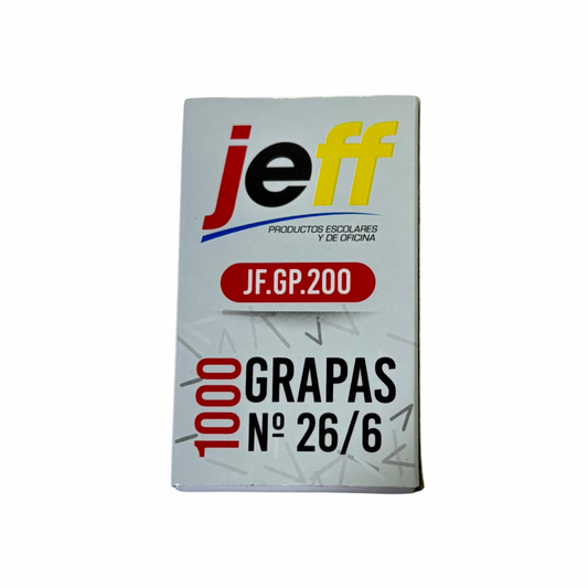 Jeff Caja de Grapas 26/6 1000pcs