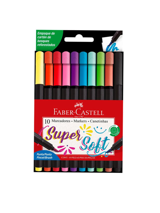 Faber-Castell 10 Marcadores Súper Soft
