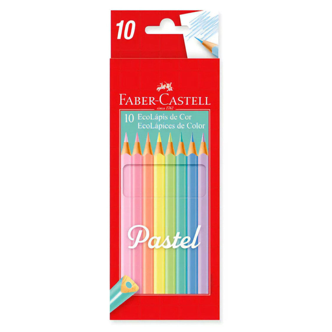 Faber-Castell Caja EcoLápices de Color Pastel 10pcs
