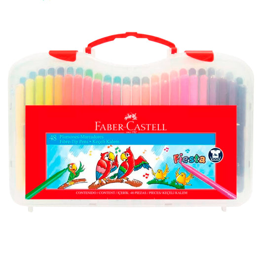 Faber-Castell Caja de Marcadores Fiesta 48Pcs